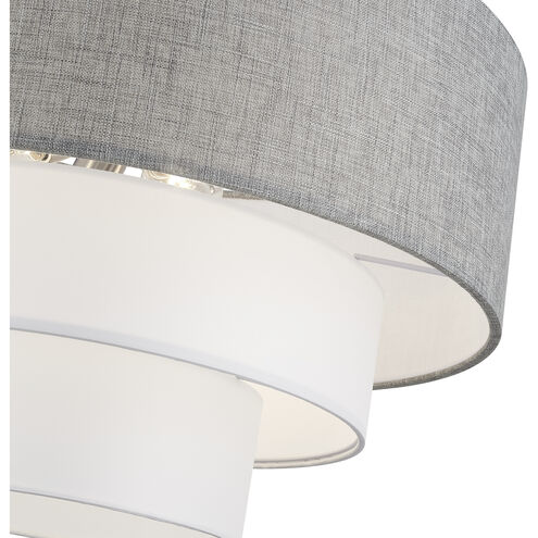 Brookmeade 4 Light 23 inch Brushed Nickel Pendant Chandelier Ceiling Light