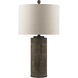 Imelde 26.5 inch 100 watt Light Grey Table Lamp Portable Light