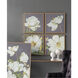 Square Gold/Multi Floral Wall Art