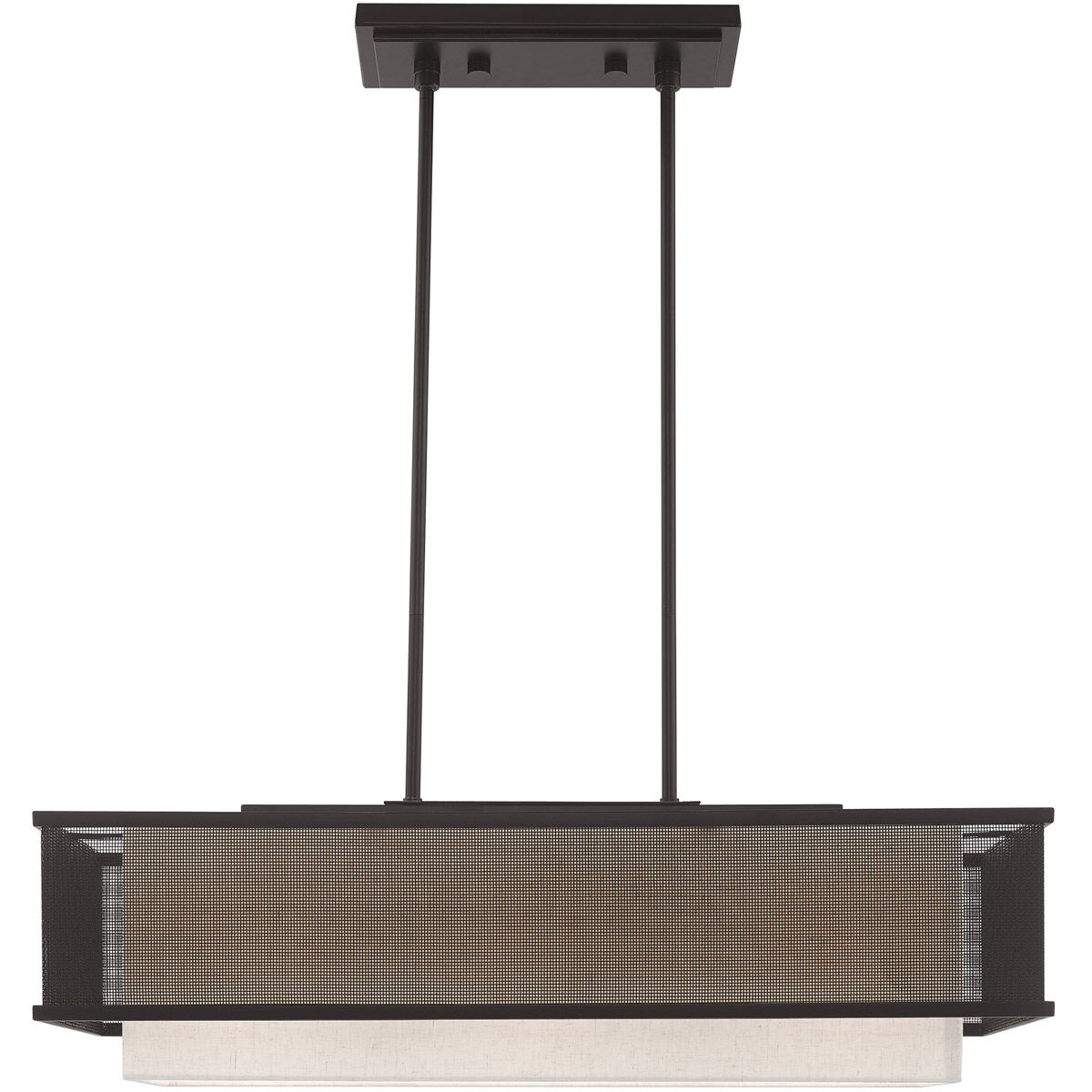 Braddock 3 Light 30 inch Bronze Linear Chandelier Ceiling Light