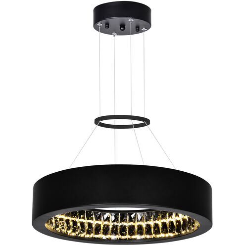 Rosalina LED 16 inch Matte Black Down Chandelier Ceiling Light