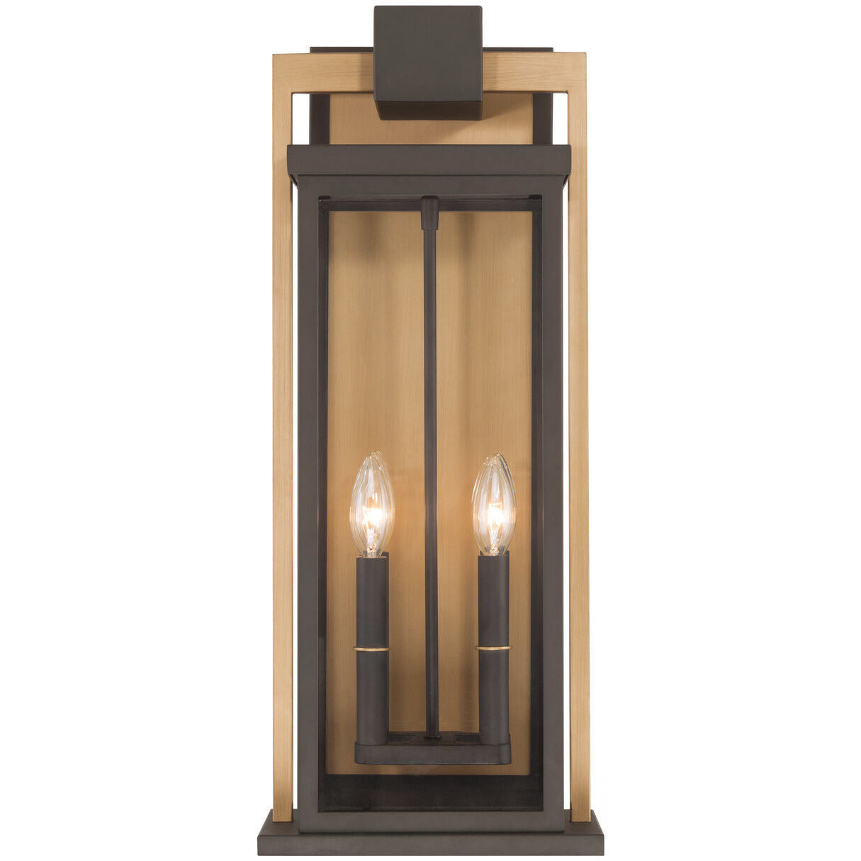 Lendel 4 Light 24 inch Twilight Bronze and Textured Gold Outdoor Sconce