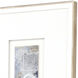 Clearview Blue and White and Gray Framed Art
