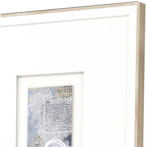 Clearview Blue and White and Gray Framed Art
