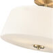 Laphia 3 Light 15.75 inch Modern Gold Semi-Flush Mount Ceiling Light