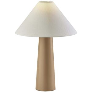 Riley 21.5 inch 100.00 watt Taupe Pink Table Lamp Portable Light