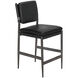 Astor 40.5 inch Steel Gray Powder Coat and Ebony Black Counter Chair
