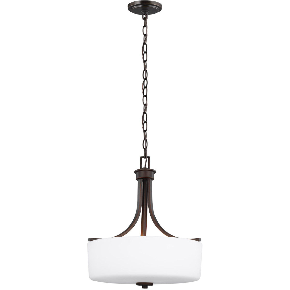 Canfield 3 Light 16 inch Bronze Pendant Ceiling Light