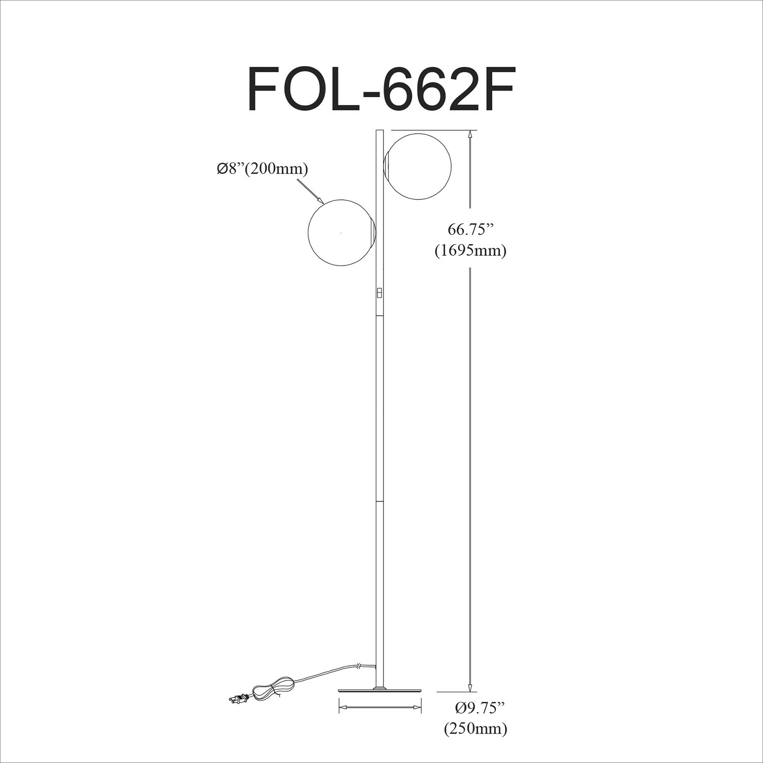 Folgar 66.75 inch 60.00 watt Aged Brass Decorative Floor Lamp Portable Light