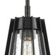 Open Louvers 1 Light 6.75 inch Matte Black Mini Pendant Ceiling Light