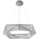 Seoul LED 35 inch Chrome Pendant Ceiling Light