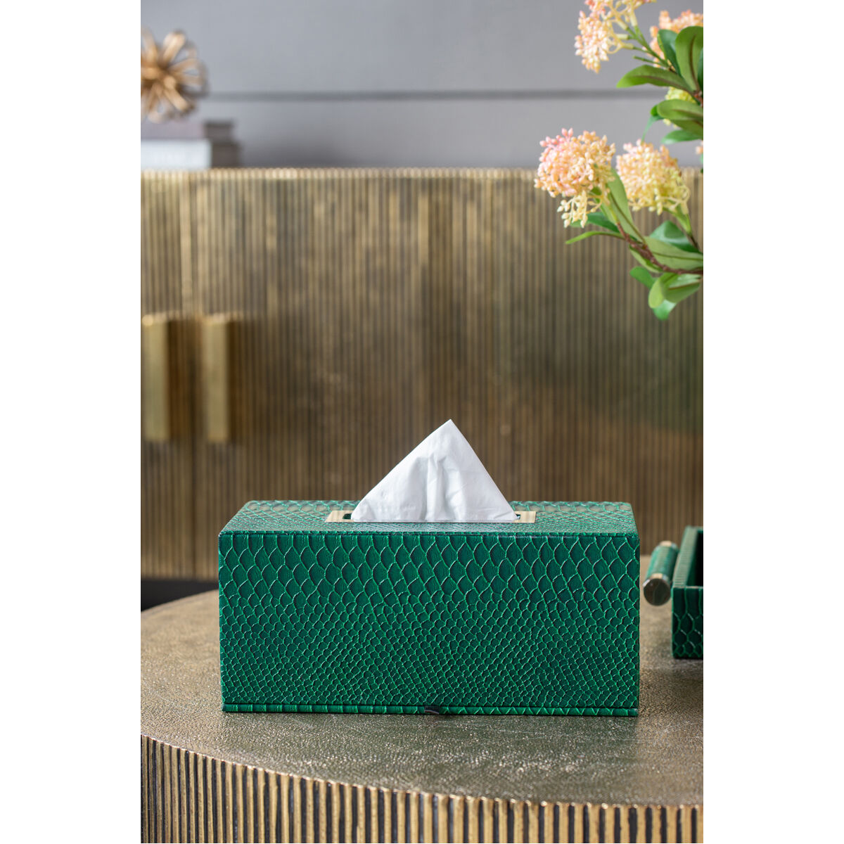 A B Home 78721 Anita Green Tissue Box Cover