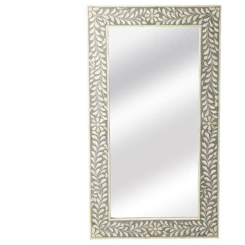 Bone Inlay Vivienne Rectangular Bone Inlay 37 X 21 inch Gray Bone Inlay Mirror