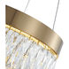Canada LED 16 inch Gold LED Chandelier Ceiling Light