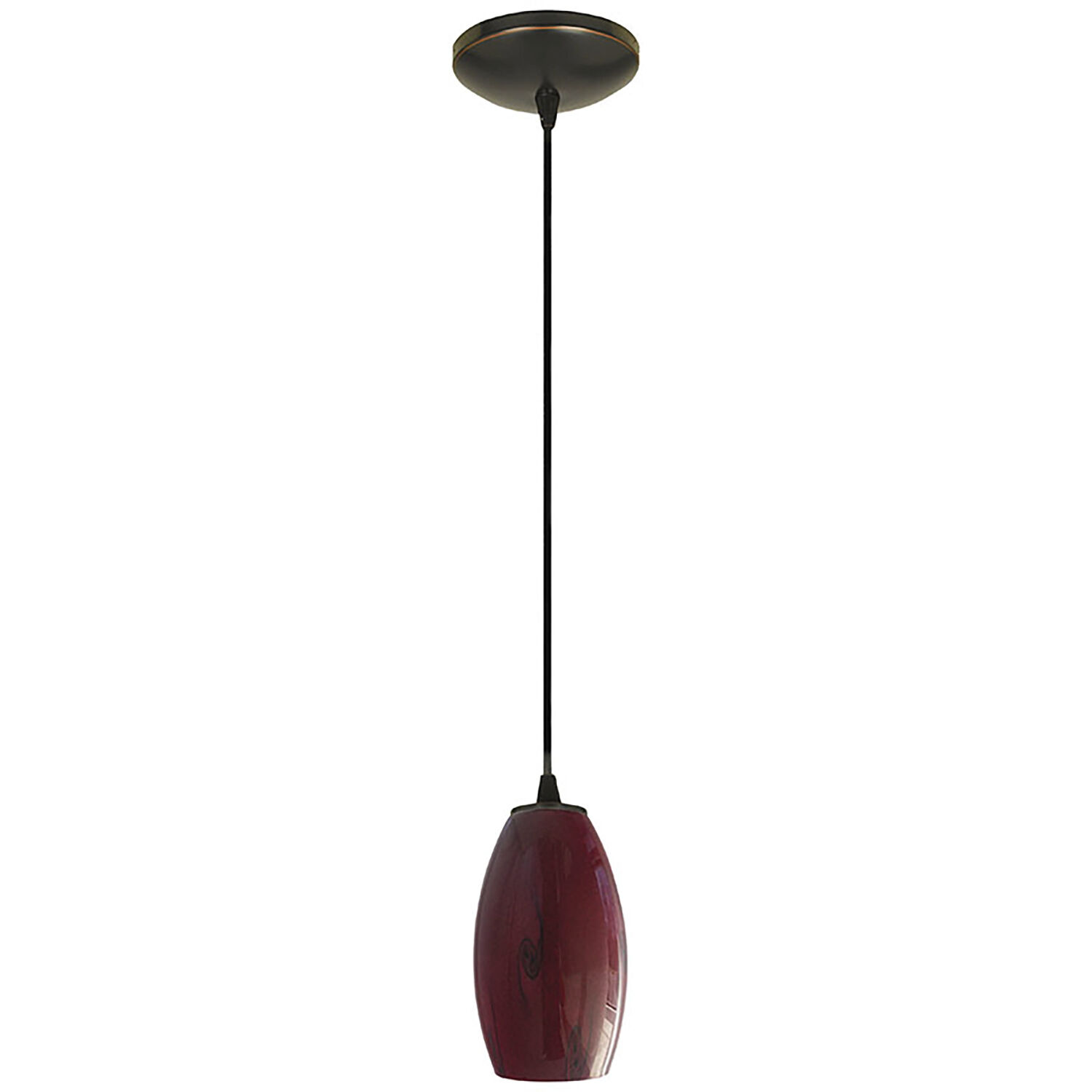 Merlot LED 3.5 inch Oil Rubbed Bronze Pendant Ceiling Light