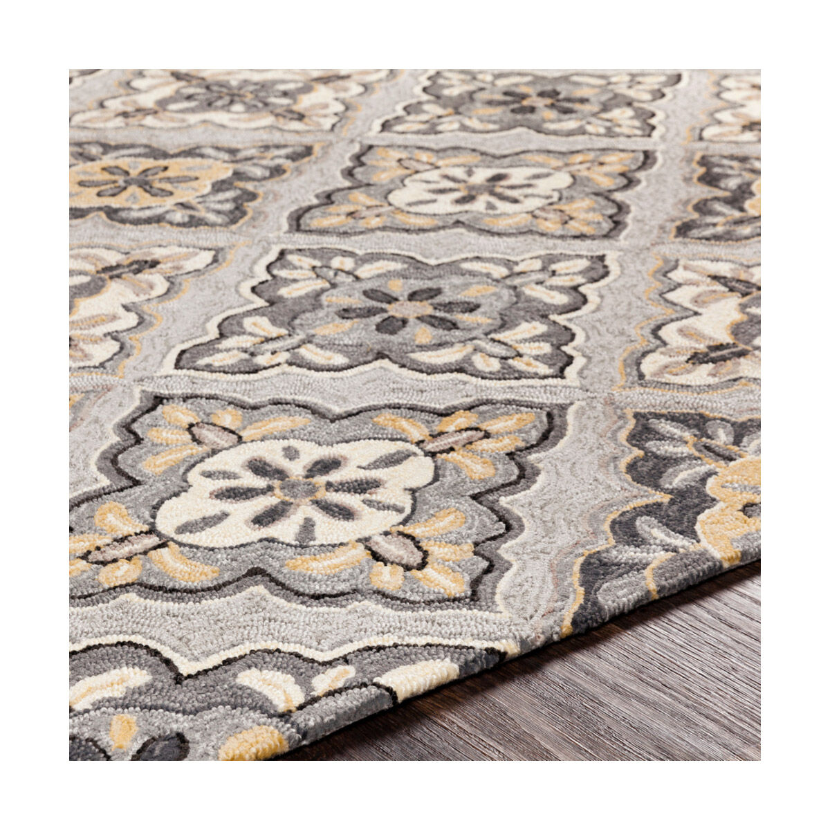 Rain 60 X 36 inch Black/Charcoal/Medium Gray/Light Gray/Beige Indoor Area Rug, Rectangle