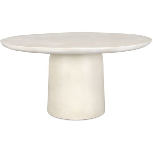 Madrone 60 X 30 inch Warm White Outdoor Dining Table