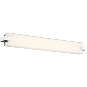 Bliss LED 28 inch Polished Nickel Bath Vanity & Wall Light in 3500K, 28in, dweLED