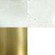Eloise 36 inch 25 watt Polished Brass and White Table Lamp Portable Light