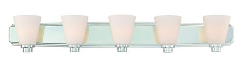Southport 5 Light 40 inch Chrome Bath Vanity Wall Light