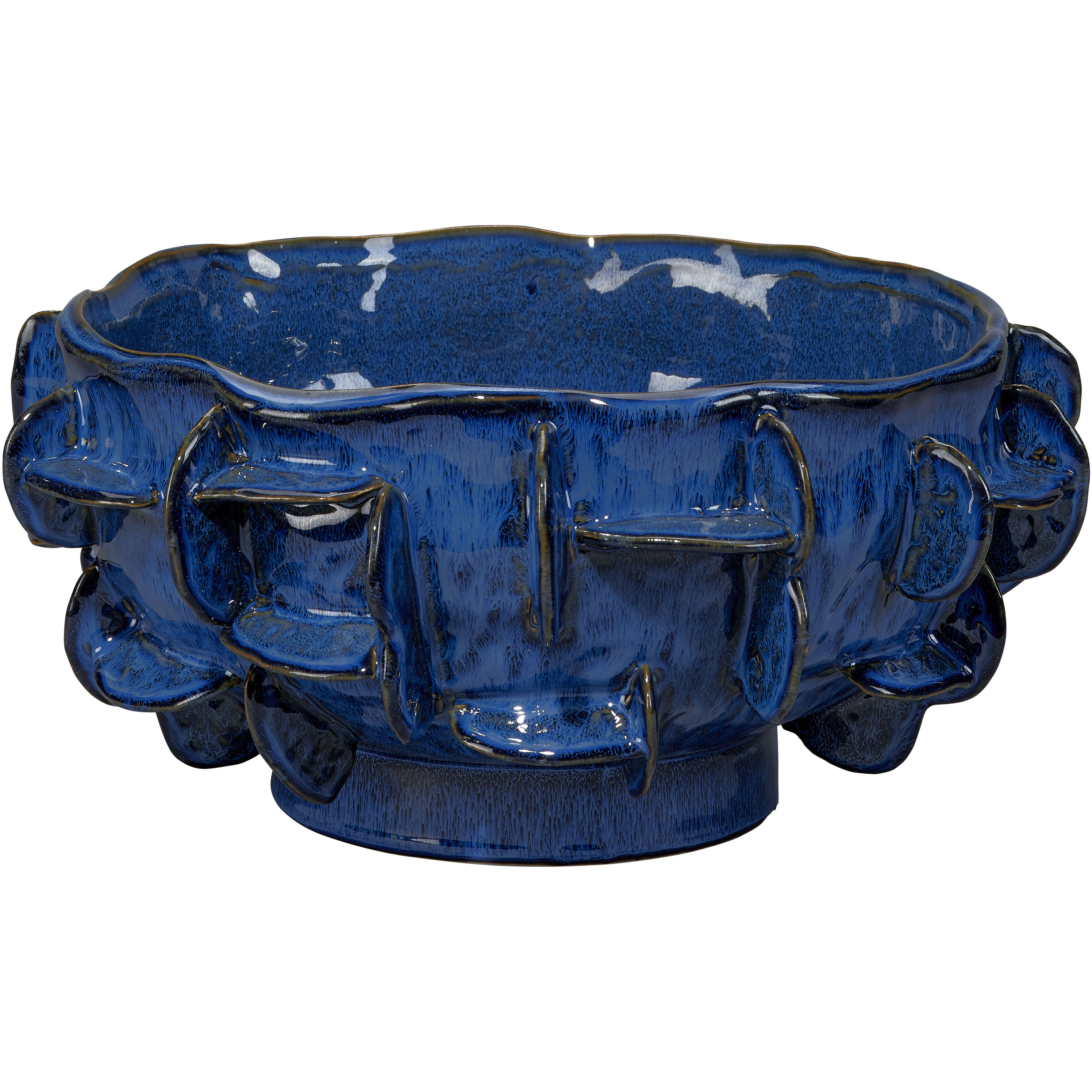 Helios 14 X 6.25 inch Bowl in Cobalt Blue