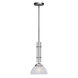 Signature 1 Light 5.25 inch Brushed Nickel Mini Pendant Ceiling Light
