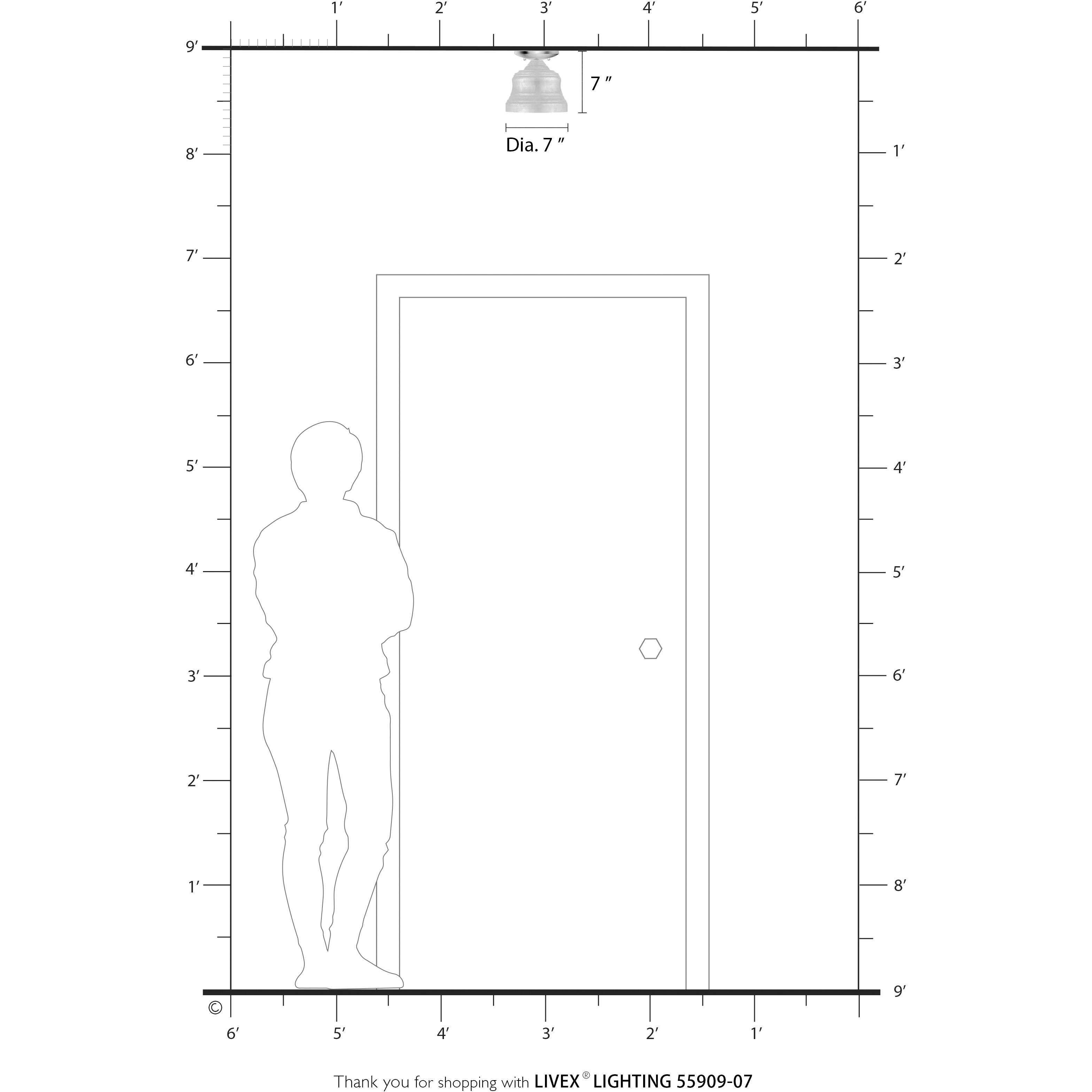 Endicott 1 Light 7 inch Bronze with Antique Brass Finish Accents Bell Semi-Flush Ceiling Light in Bronze with Antique Brass Accents, Petite