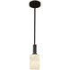 Alabaster Rocks 1 Light 4 inch Polished Chrome Pendant Ceiling Light in Square with Flat Rim, Incandescent