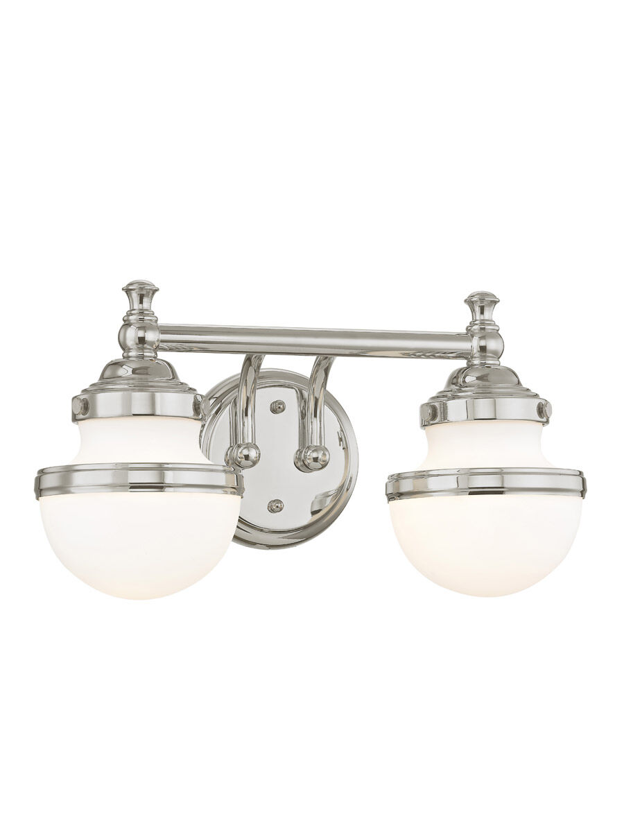 Oldwick 2 Light 15 inch Polished Chrome Bath Vanity Wall Light