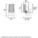Rigata 1 Light 5 inch Satin Champagne Bath Vanity Wall Light