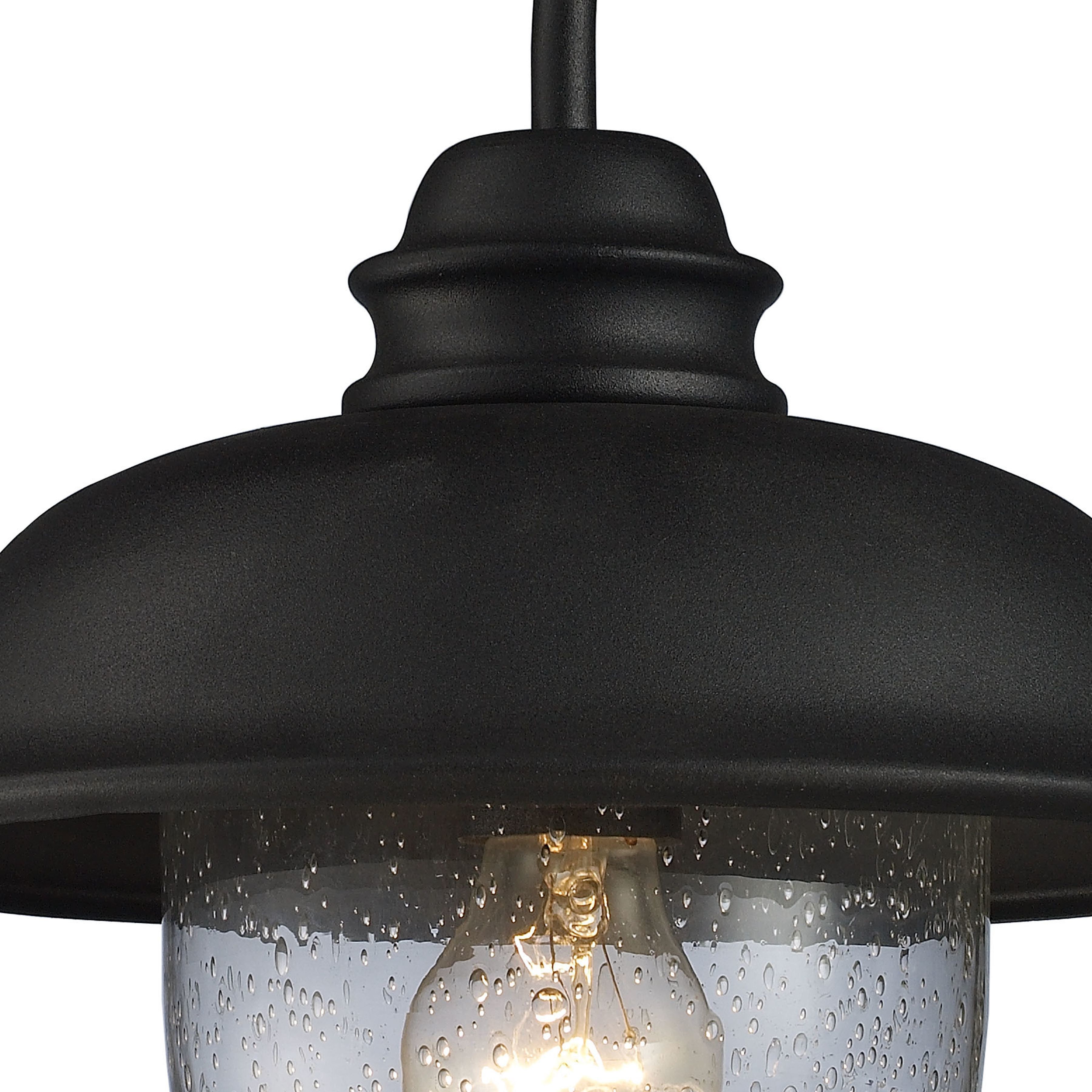 Streetside Cafe 1 Light 15 inch Matte Black Outdoor Wall Sconce