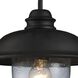 Streetside Cafe 1 Light 15 inch Matte Black Outdoor Wall Sconce