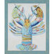 Animals Multi and Turquoise and Yellow and Green Framed Art