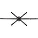 Colson Island Light Ceiling Light in Matte Black, No Shade