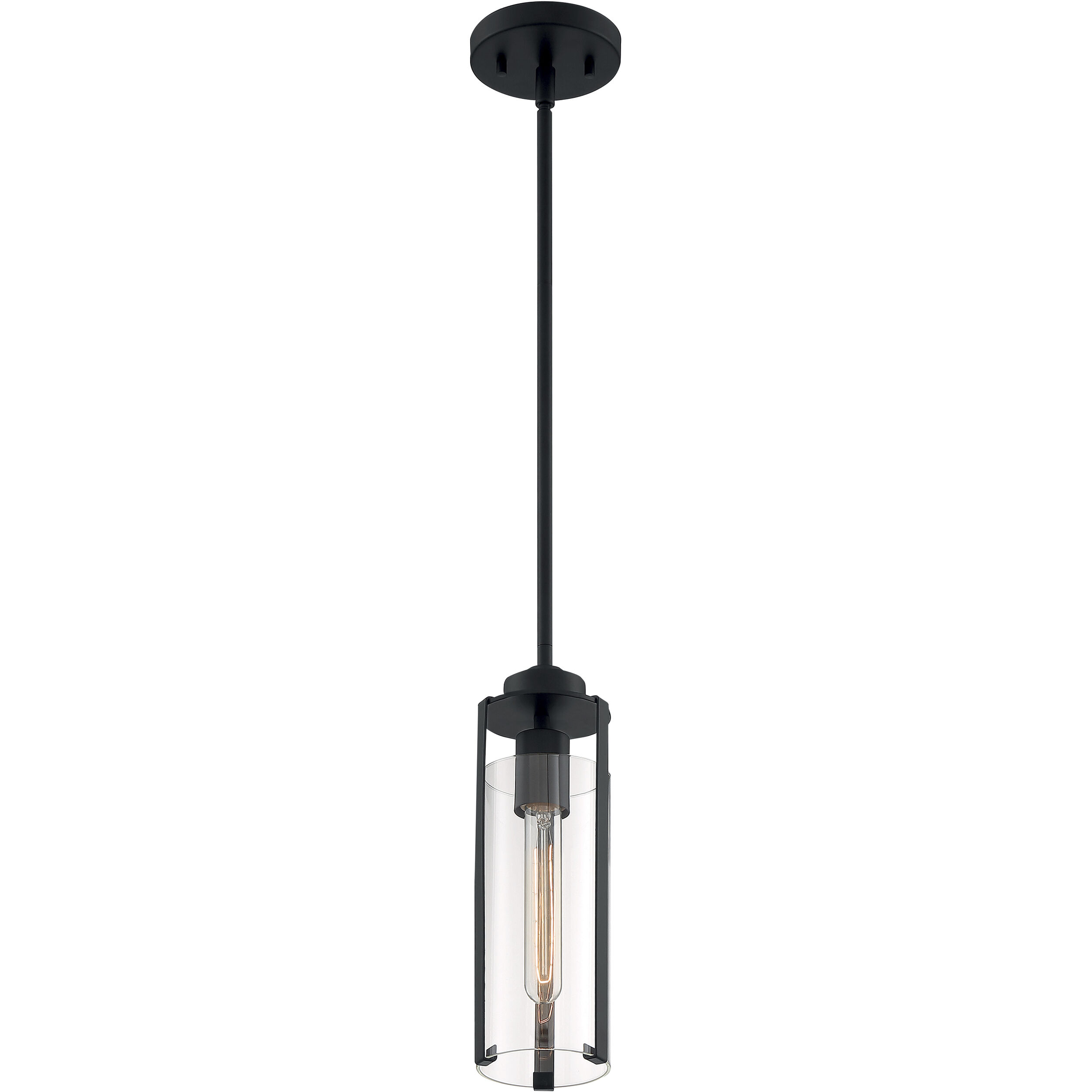 Marina 1 Light 5 inch Matte Black Pendant Ceiling Light