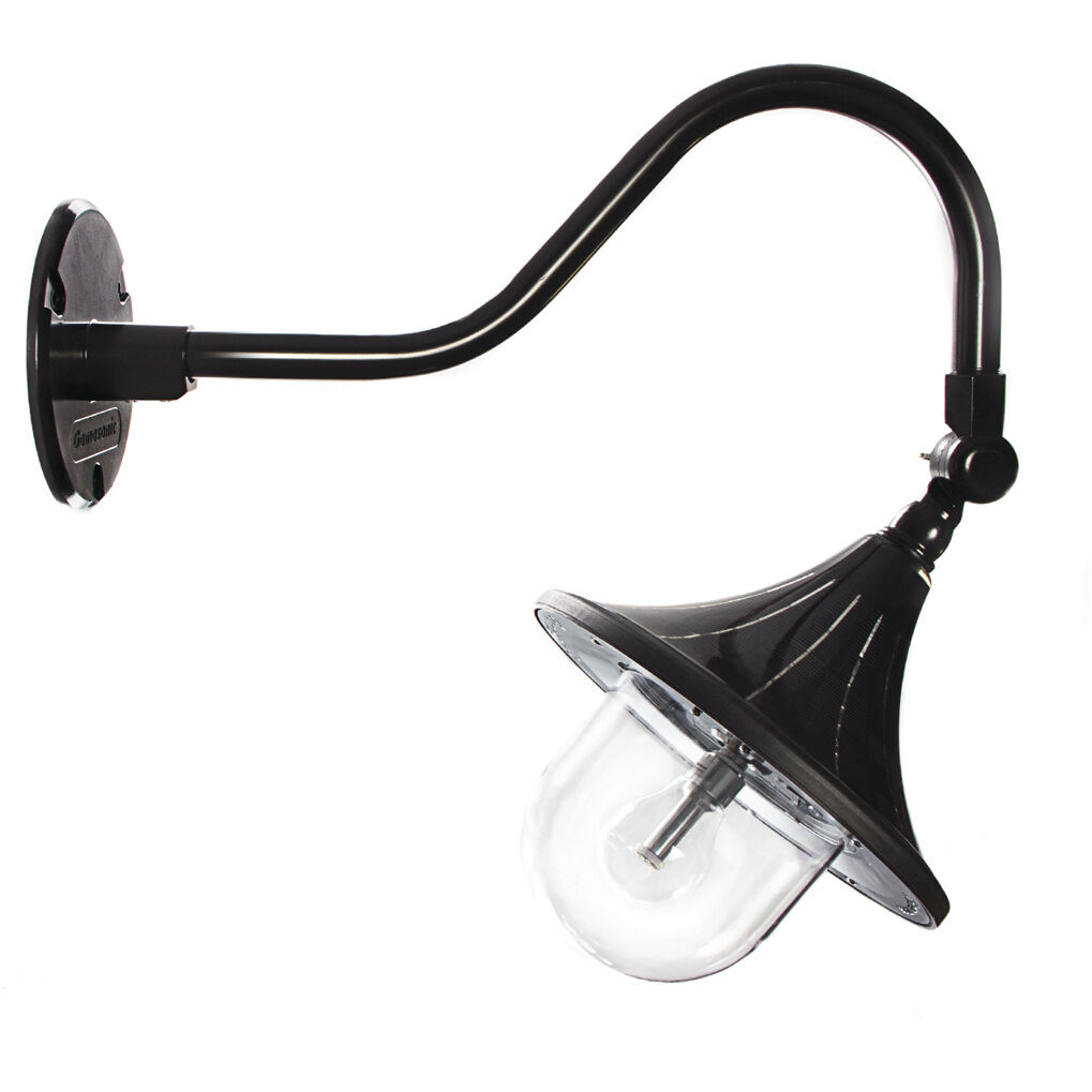 Plaza 1 Light 21 inch Black Outdoor Wall Sconce, Solar