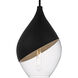 Drover 1 Light 12 inch Matte Black Pendant Ceiling Light