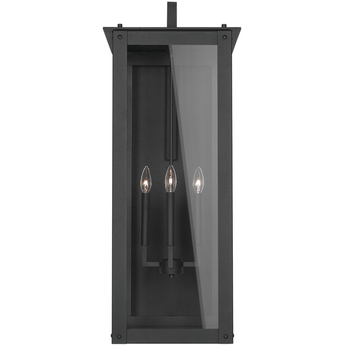 Hunt 4 Light 36 inch Black Outdoor Wall Mount in Incandescent