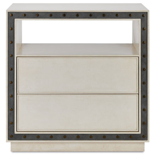 Bristol Faux Bone/Vintage Steel/Antique Brass/Walnut Chest