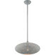 Charlton 1 Light 16 inch Nordic Gray with Brushed Nickel Accents Pendant Ceiling Light