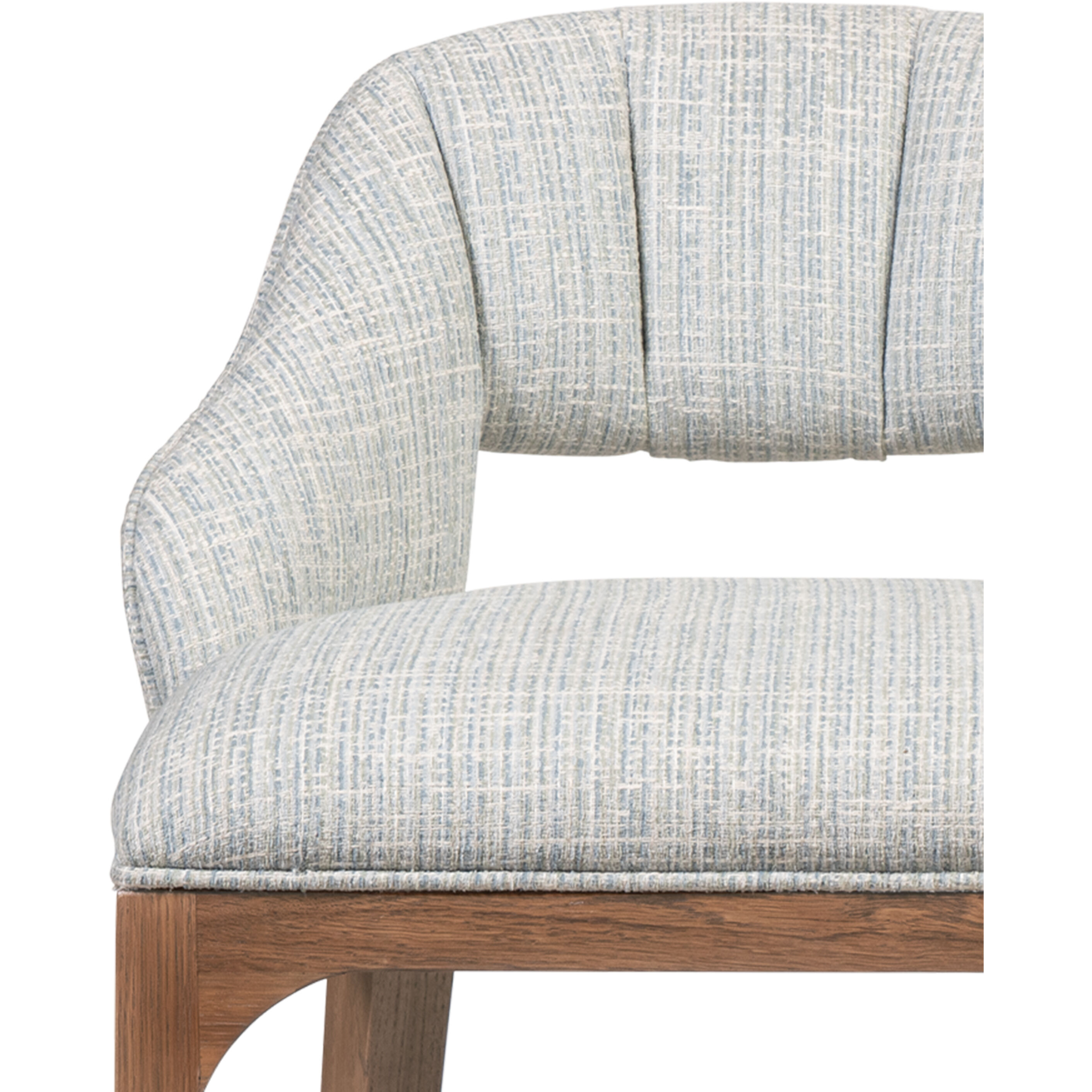 Inga 34 inch Morel Brown/Brushed Brass/Greenlight Powder Counter Stool