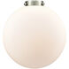 Franklin Restoration Beacon 1 Light 12 inch Polished Nickel Mini Pendant Ceiling Light in Incandescent, Matte White, Franklin Restoration