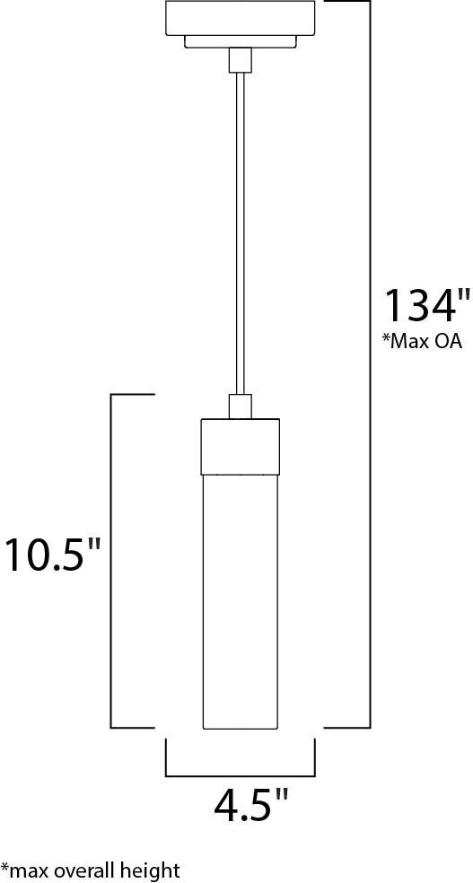 Cilandro LED LED 4.75 inch Satin Nickel Mini Pendant Ceiling Light