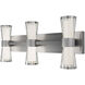 Hourglass LED 24 inch Brushed Nickel Bath Vanity & Wall Light in 4000K, dweLED