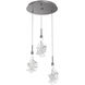 Blossom LED 17.7 inch Graphite Chandelier Ceiling Light in 3000K LED, Multi-Port