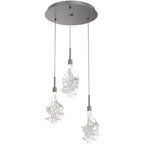 Blossom LED 17.7 inch Graphite Chandelier Ceiling Light in 3000K LED, Multi-Port