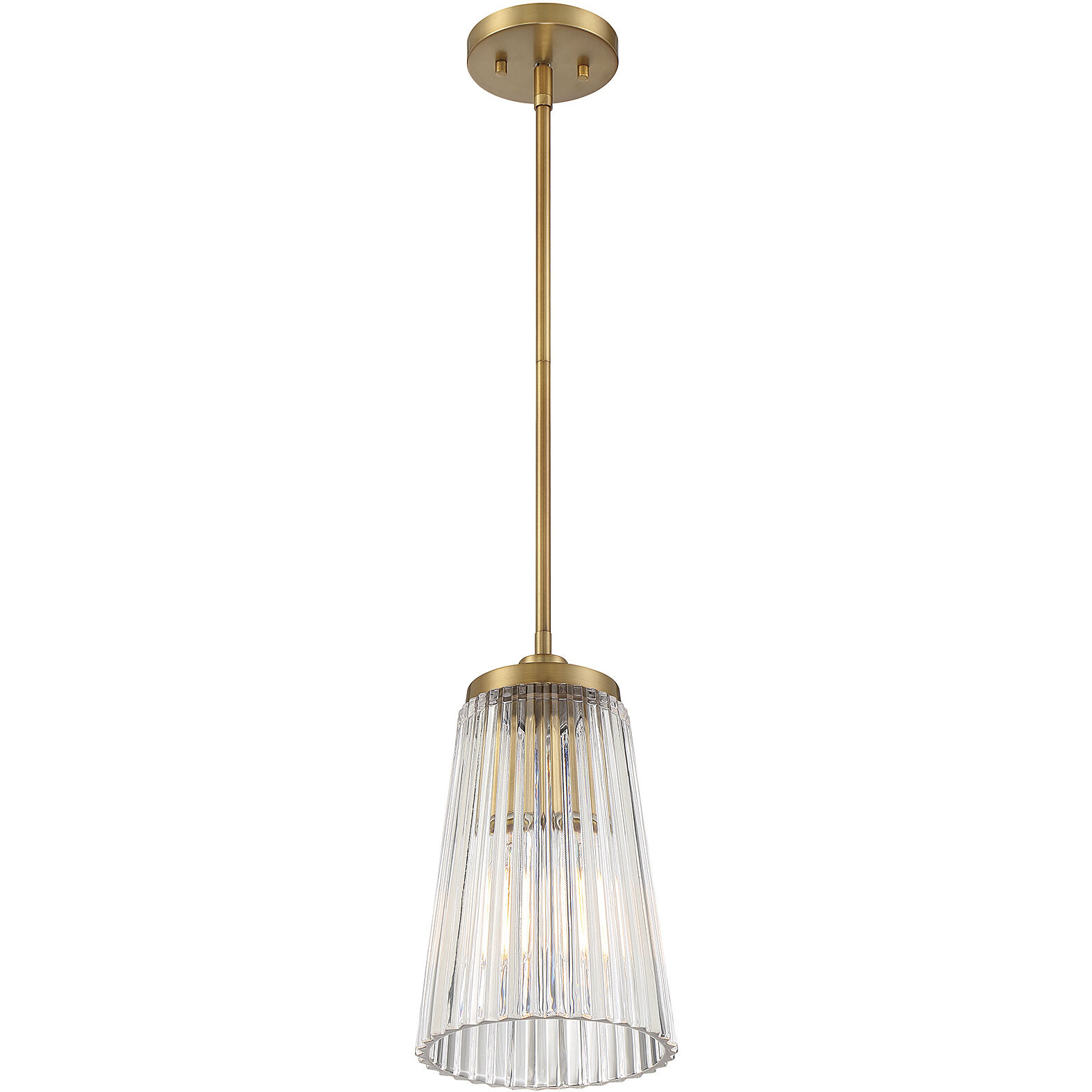 Chantilly 1 Light 8 inch Warm Brass Pendant Ceiling Light, Essentials