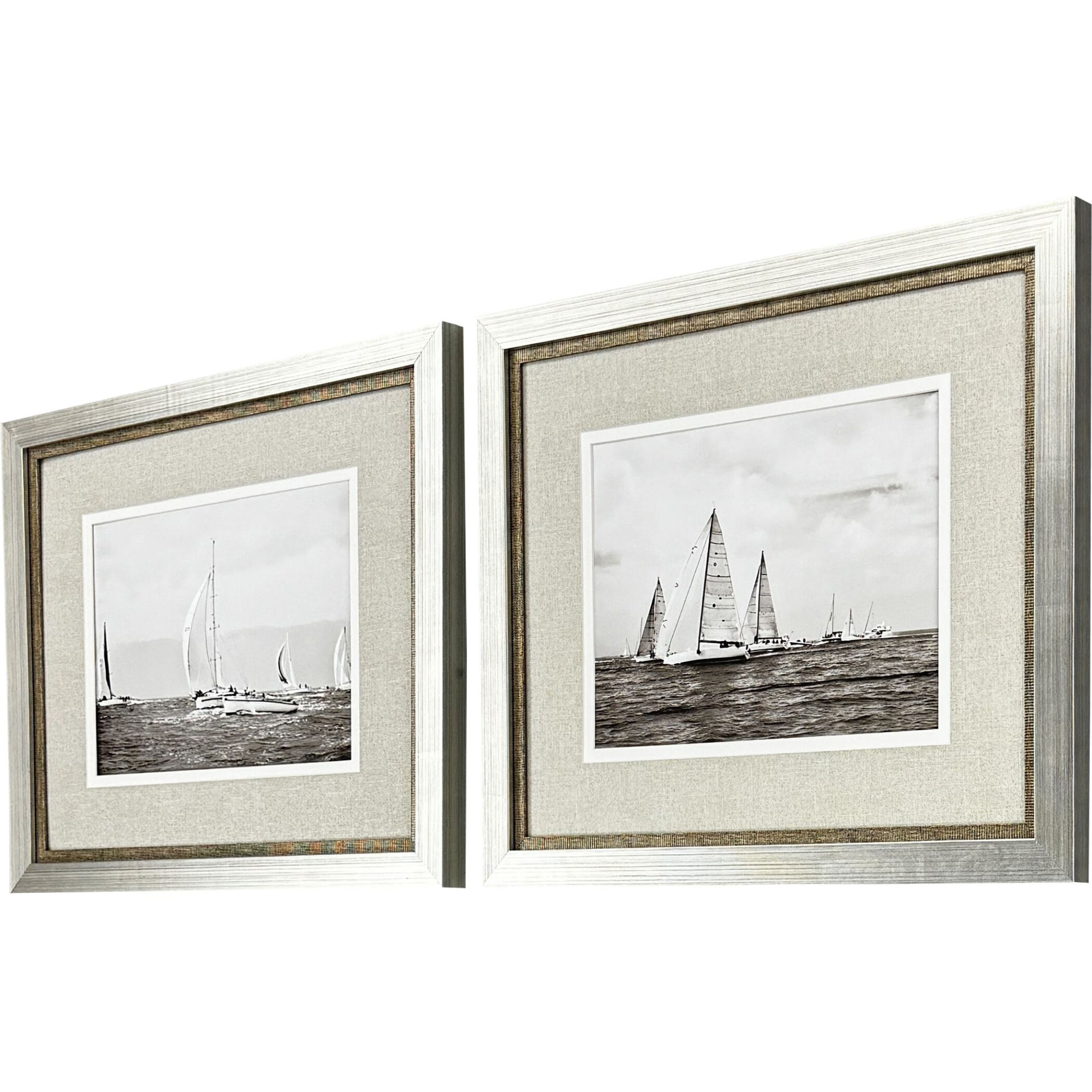 Regatta Brown and Gray and Sepia Framed Art