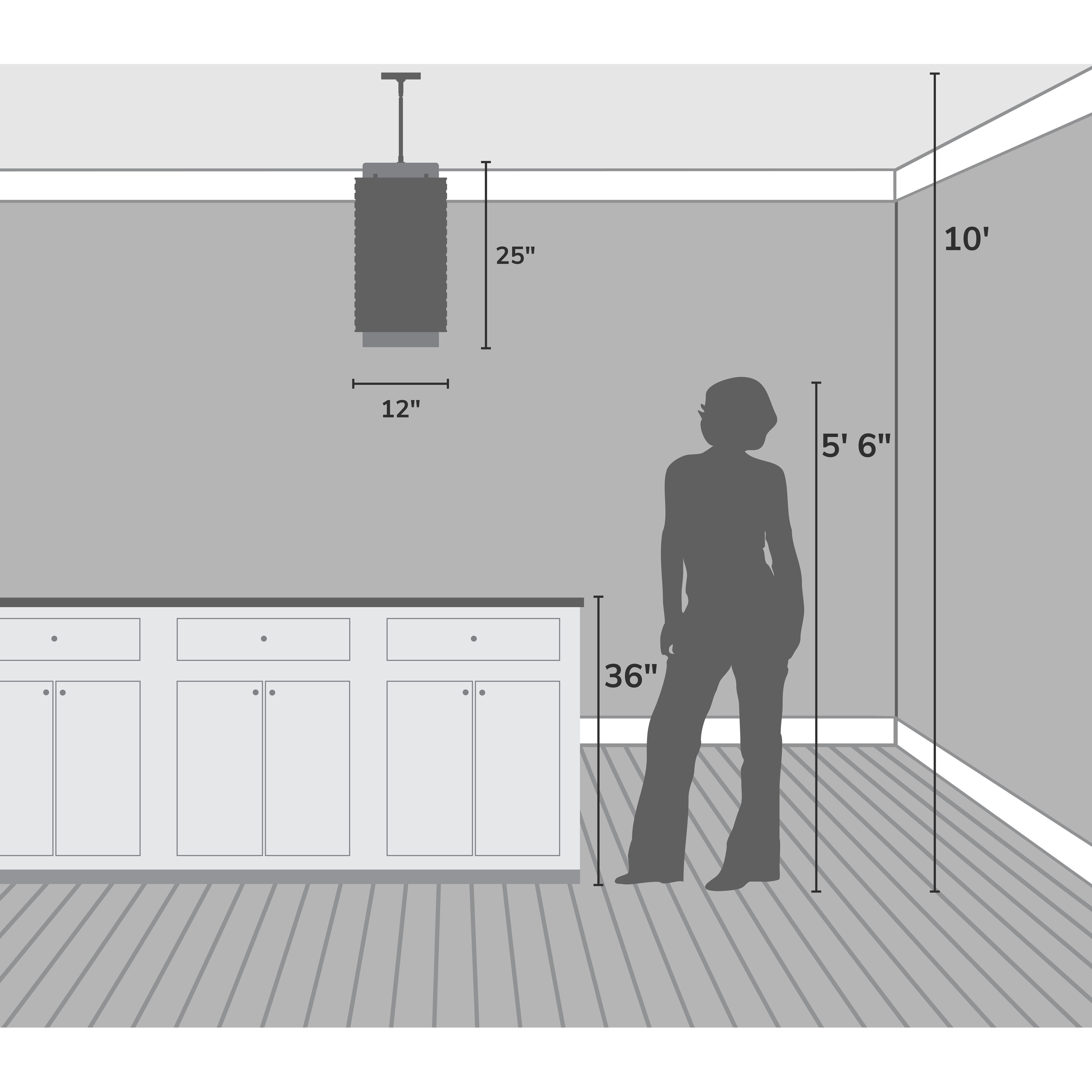 Laila 3 Light 12 inch Luxe Gold Pendant Ceiling Light, Large