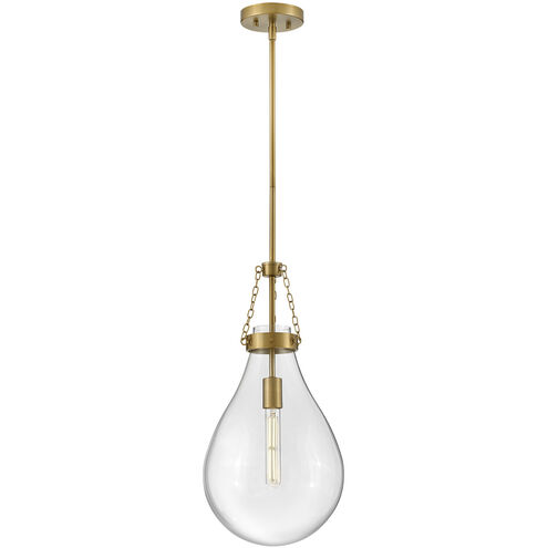 Eloise 1 Light 11 inch Lacquered Brass Pendant Ceiling Light